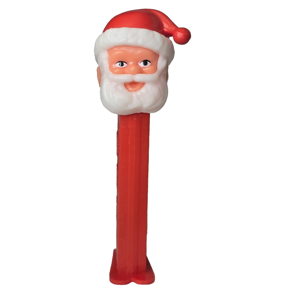 VINTAGE PEZ SANTA CLAUS RED DISPENSER WITH FEET (OPEN EYES) COLLECTIBLE EUC‎